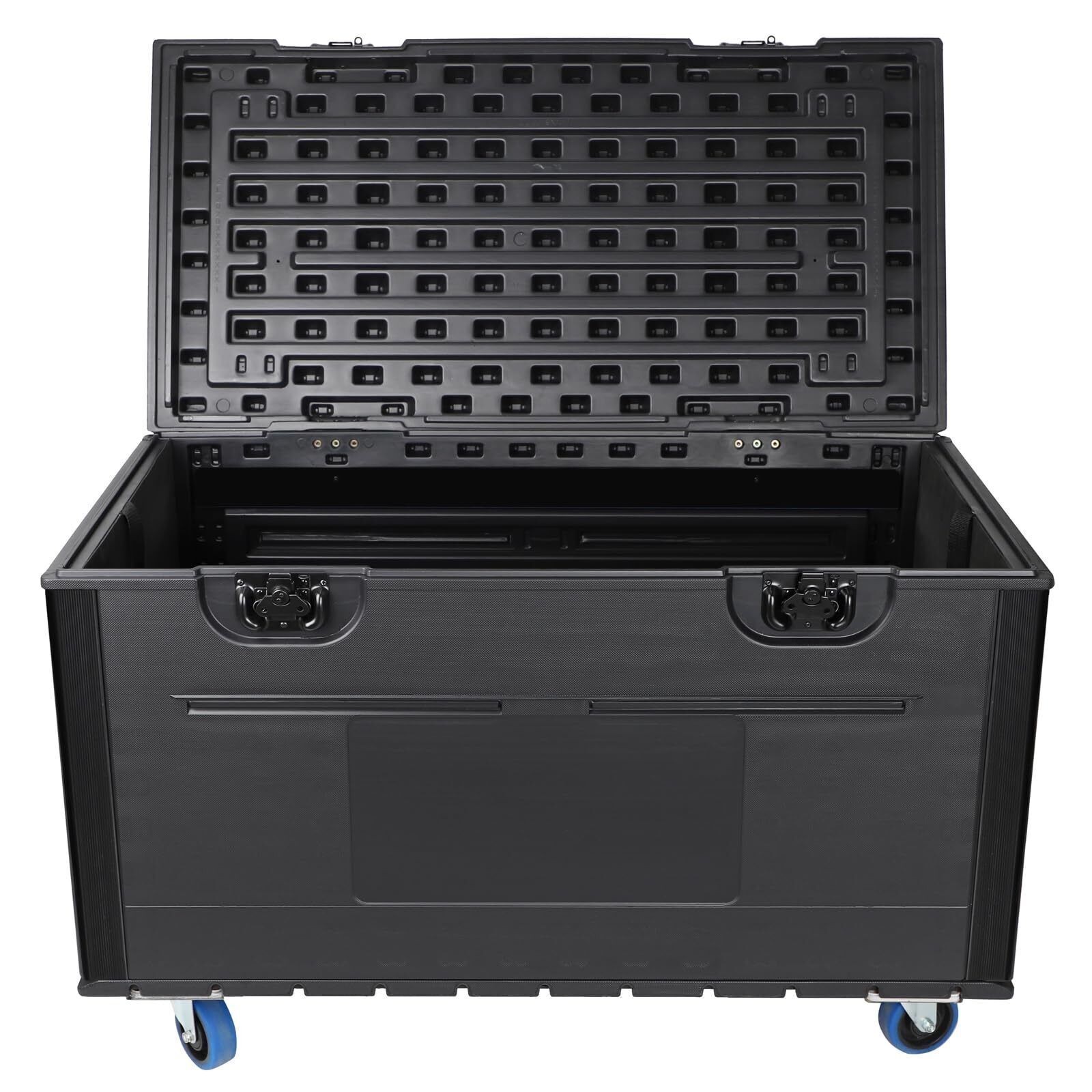 Cable Trunk ATA Road Case Utility Road Trunk Flight Case w/ Wheels for DJ