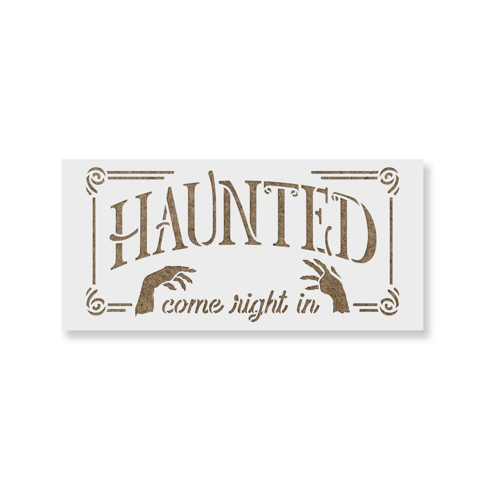 Haunted Stencil - Durable & Reusable Mylar Stencils