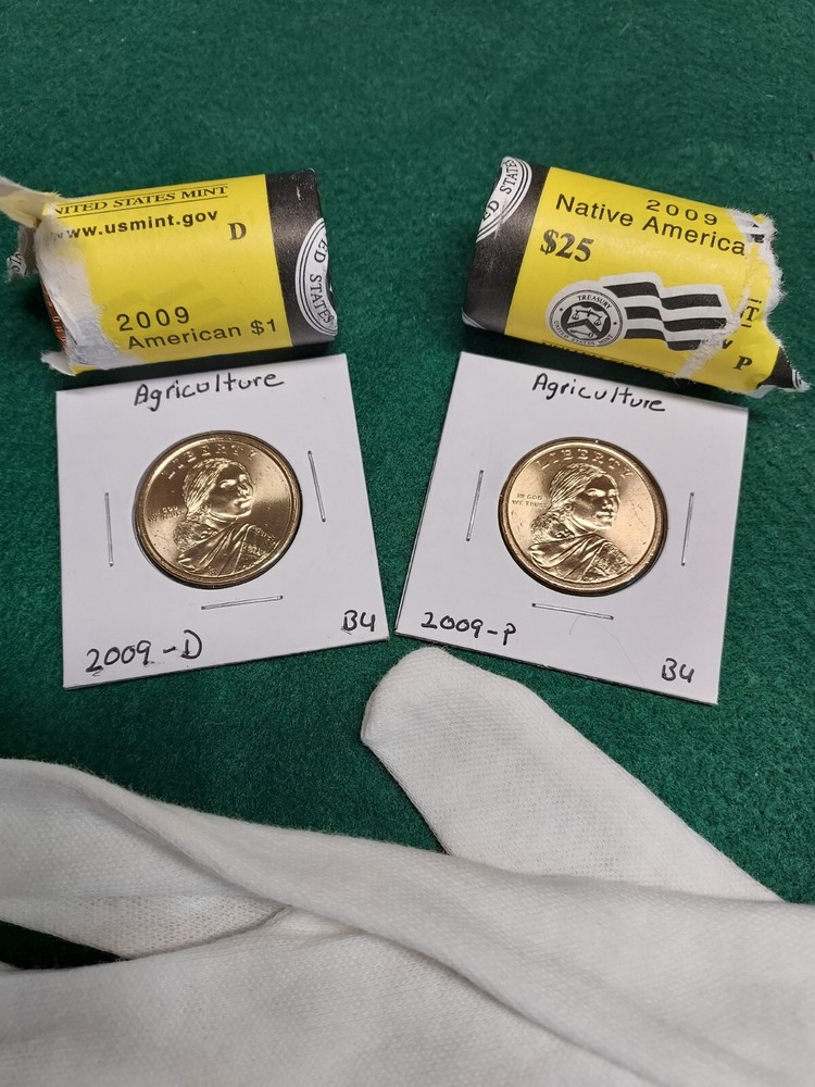 2009-P,D Native American Dollar Agrcultyre.