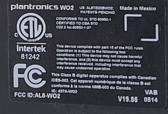 2 Charging Docks Only Headset Advisor Plantronics Wireless Office Headset