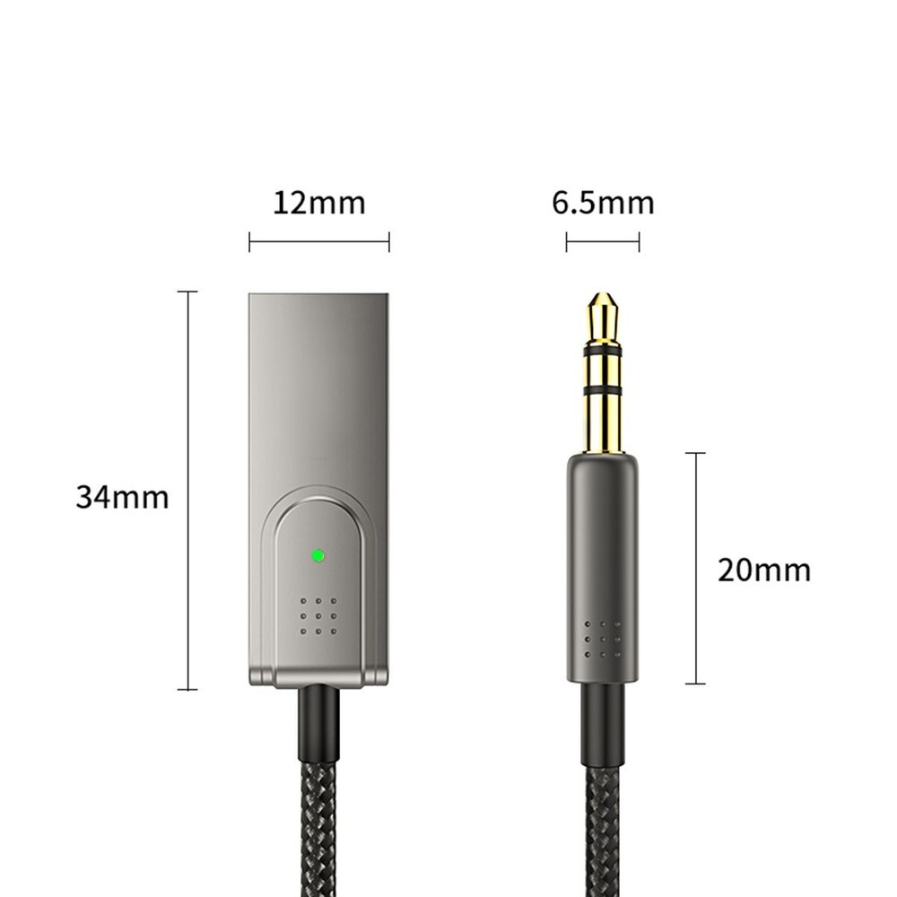 3.5mm to USB AUX Wireless Bluetooth Music Receiver Car Home Audio Adapter Cable