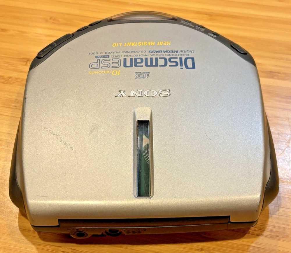 SONY Disc-man D-E301 ESP Digital Mega Bass Player Discman * tested working