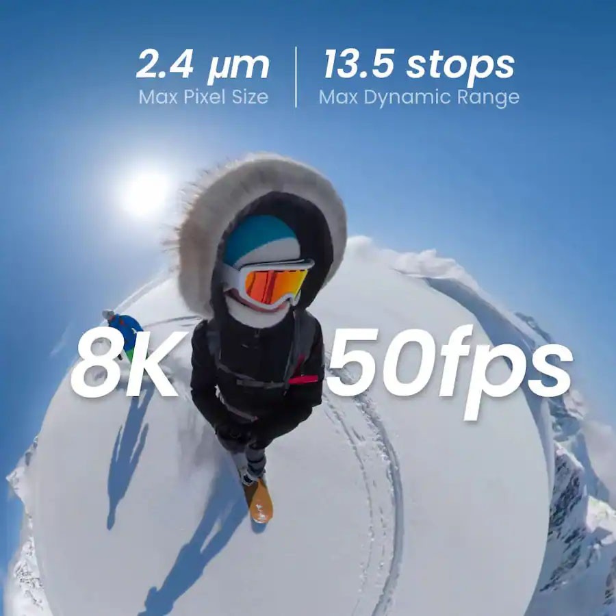 Xtra Sphra360 Action Camera,8K Panoramic Video,1'' Sensor Equivalent,Waterproof