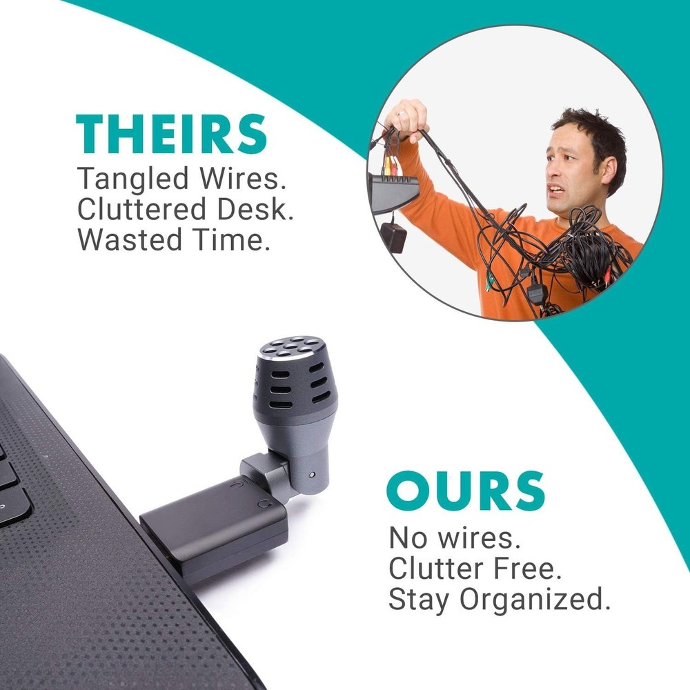 Compact USB Omnidirectional Microphone for Effortless Streaming & Zoom Meetings
