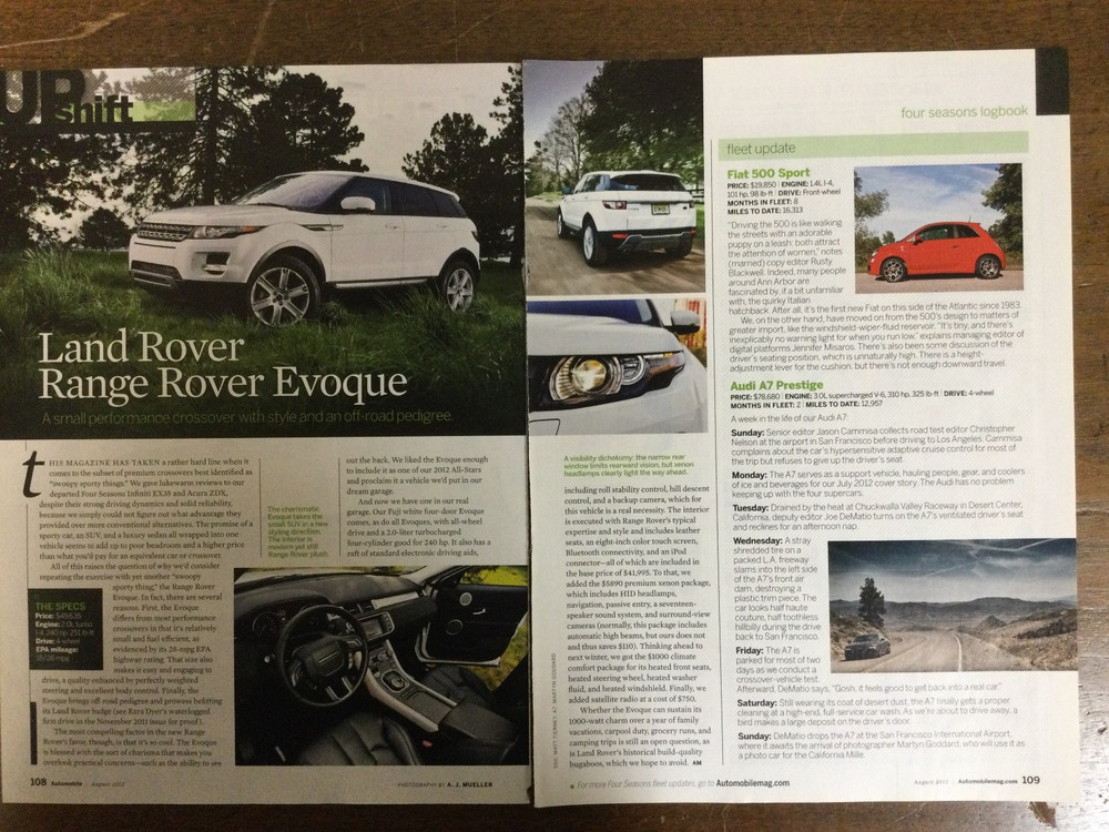 Misc 5605 Article 2012 Land Rover Range Rover Evoque August 2012 2 page
