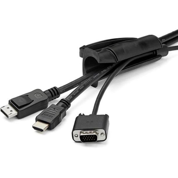 StarTech CMSCOILED 1.5m Cable Management Sleeve Black Spiral