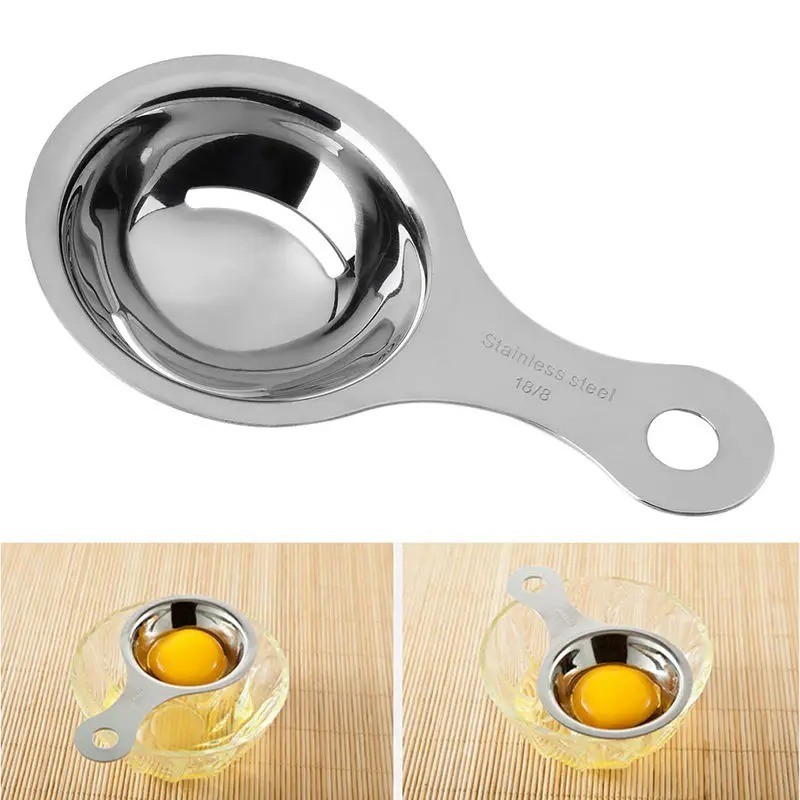 Stainless Steel Egg Separator Yolk White Divider Filter Kitchen Baking Tool