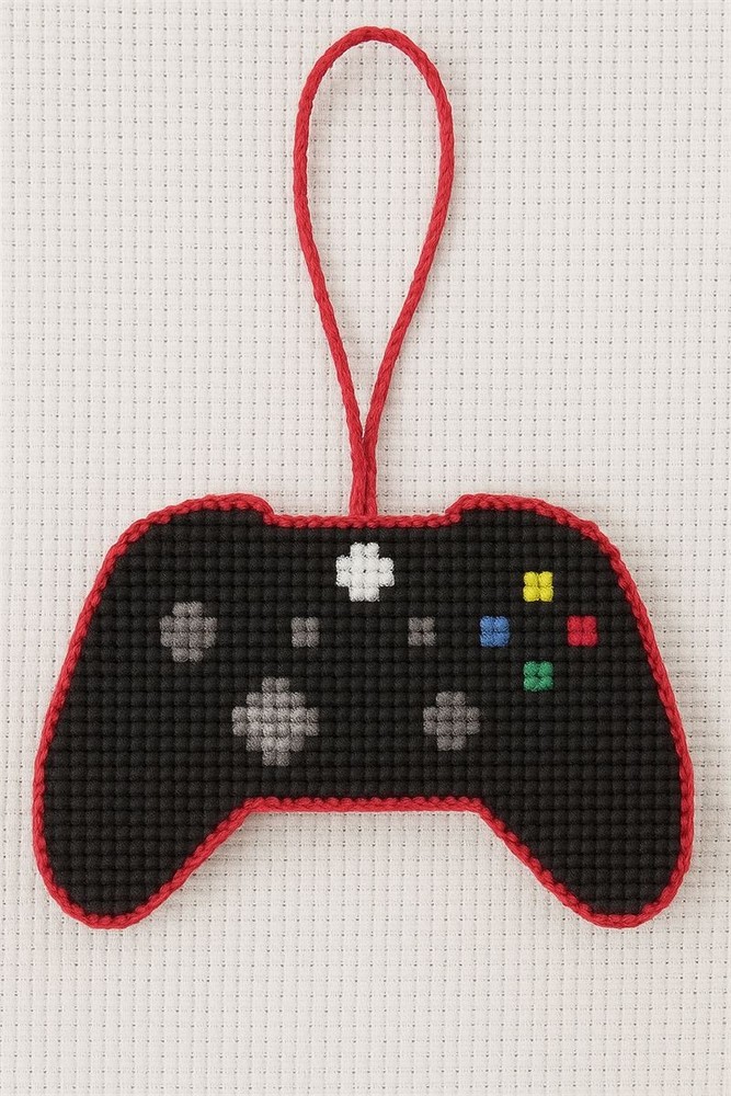 Game Controller Ornament Needlepoint Canvas