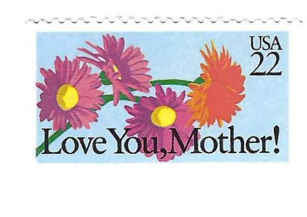 STAMP US SCOTT 2273 "Love You Mother" 22 CENT 1987 MNH