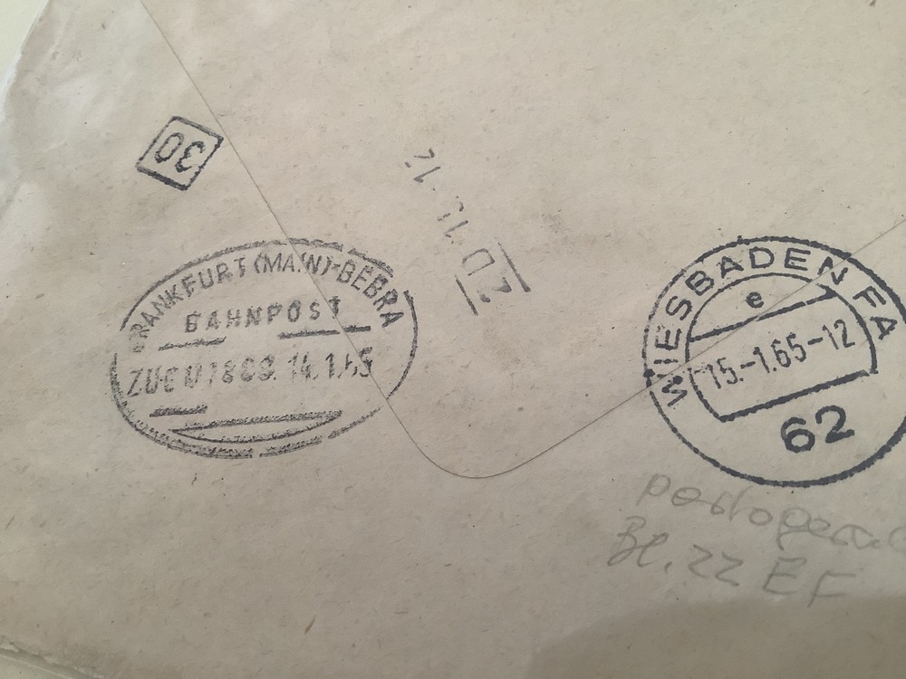 Germany Bahnpost Railway post 3 stamps covers Ref A428