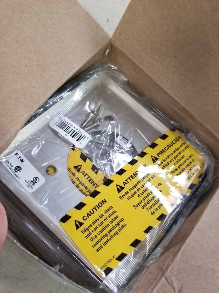 EATON CHROME WALLPLATE #68-BOX - 10 PCS