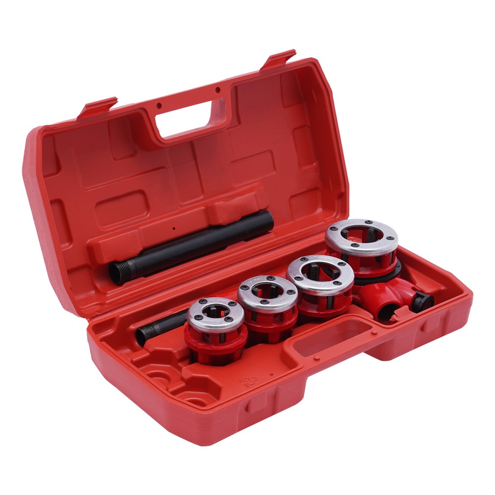 Pipe Threading Kit BSPT Manual Thread Cutting Steel Threader Plumbers Set