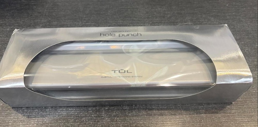 TUL Discbound Notebook System Hole Punch, Silver