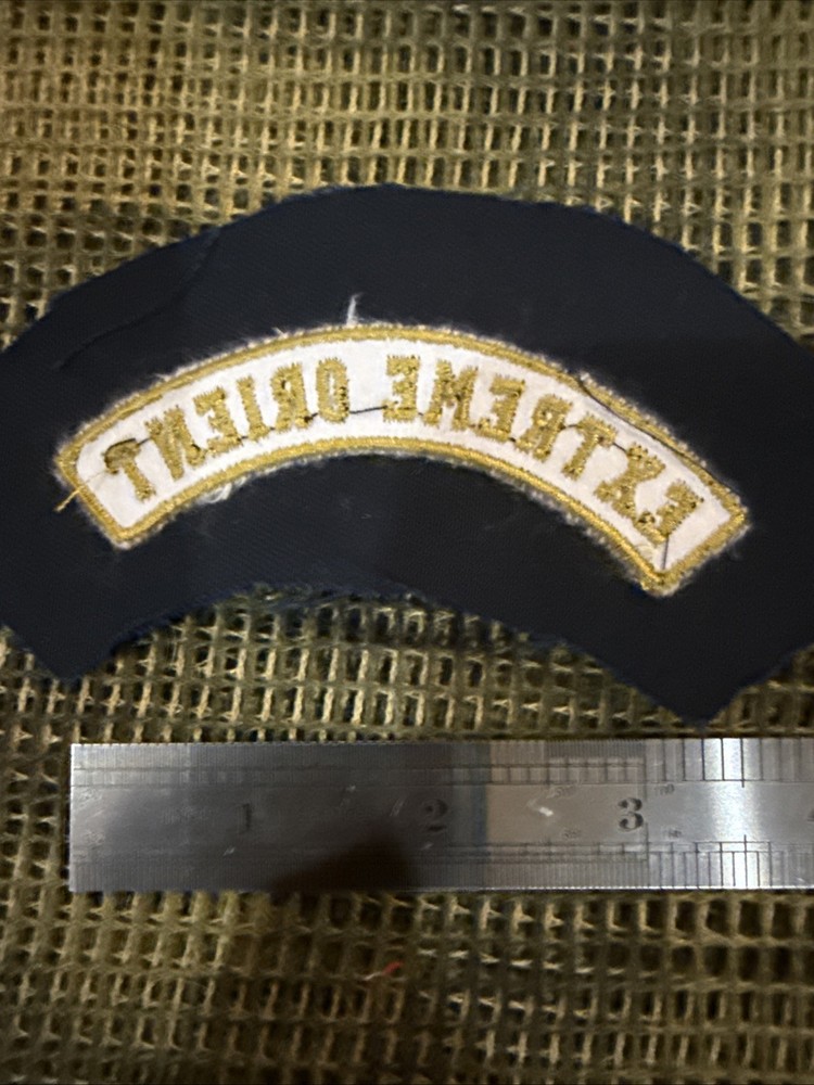 French Foreign Legion Pocket Patch Commandos Afgan War -Extreme Orient Tab