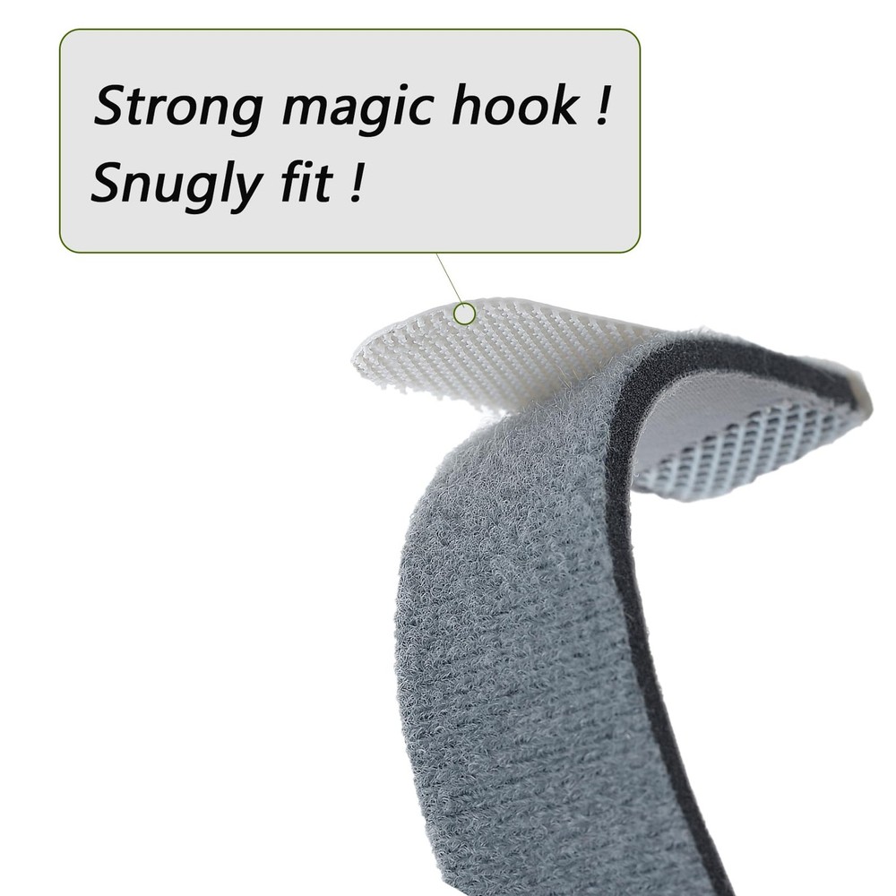 Bukpom 2 Pack Replacement Headgear Straps Compatible with One Size, Grey