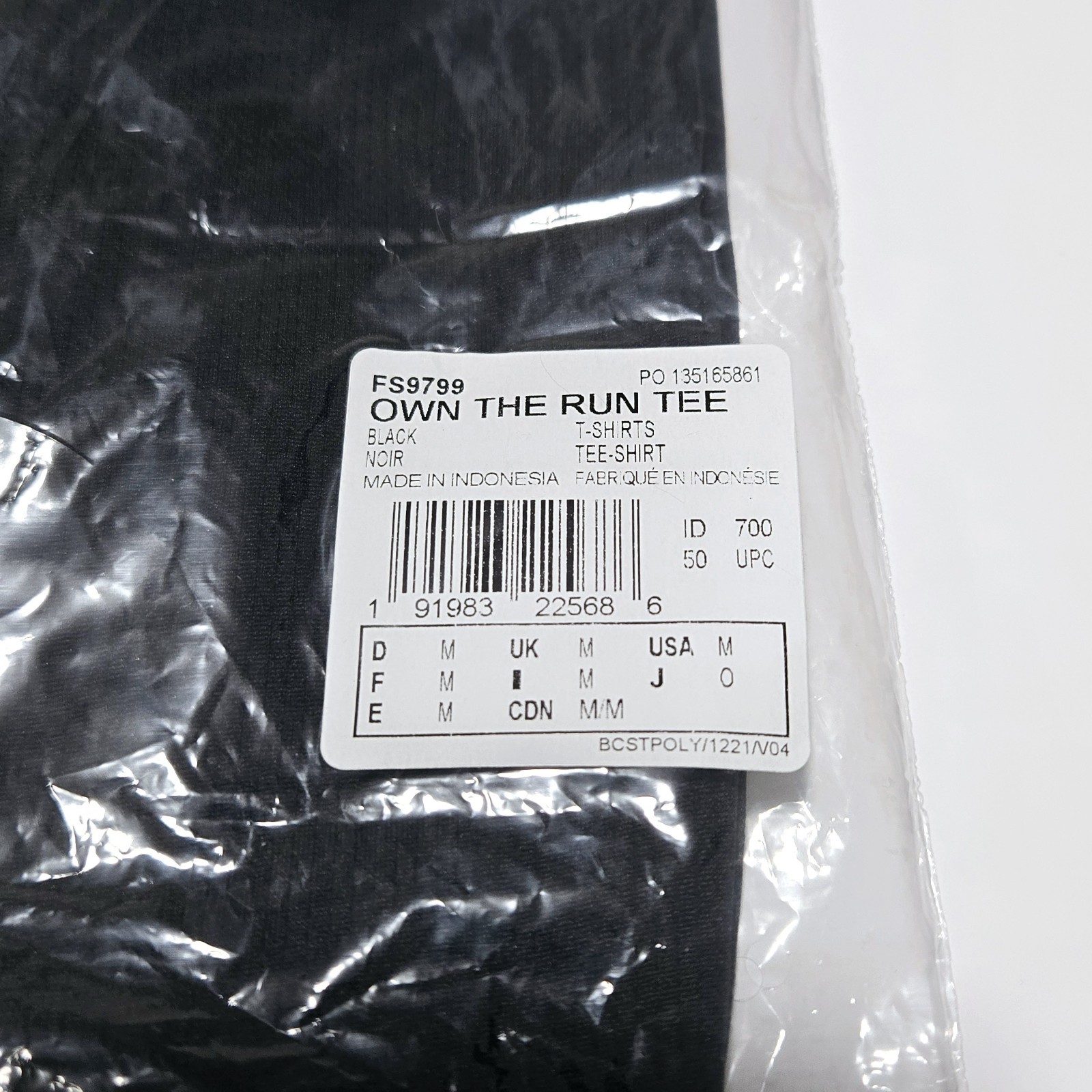 Adidas Men's Own the Run Tee Black/Reflective Silver