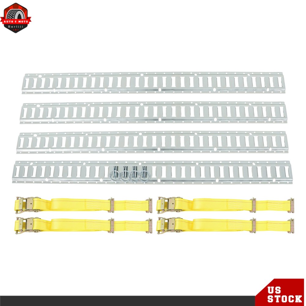 5' E Track Tie Down Enclosed Trailer 12 Pack Galvanized Secure Cargo Heavy Loads