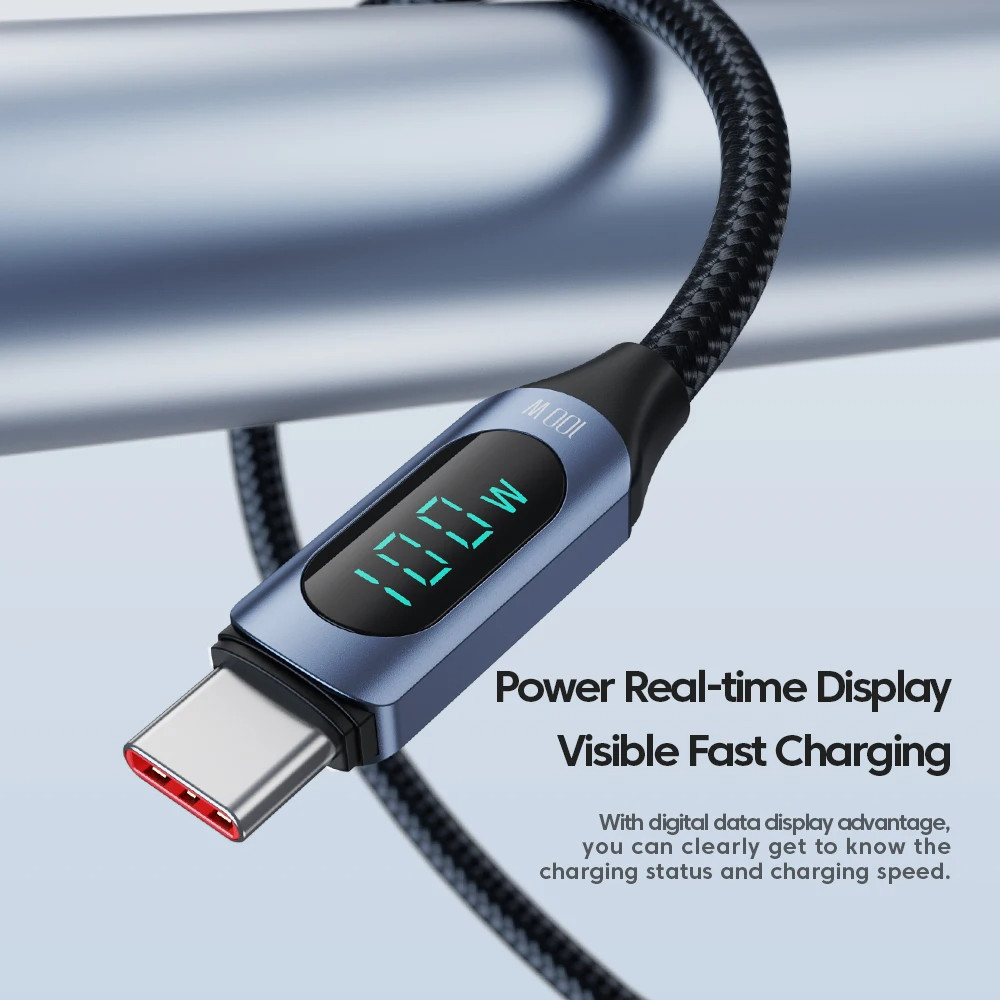 Toocki USB Type C to Type C Cable 100W PD Fast Charging Display Data 6ft Cable