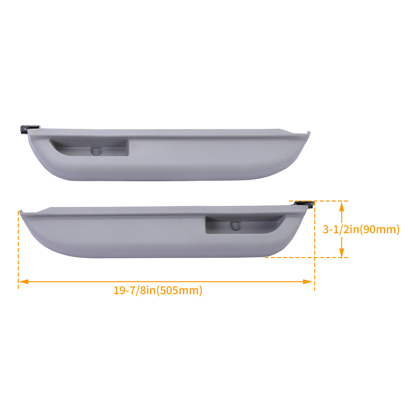 Kit Pair Set Of 2 For Chevy GMC Truck 88-94 Gray Front Left Right Door Armrest