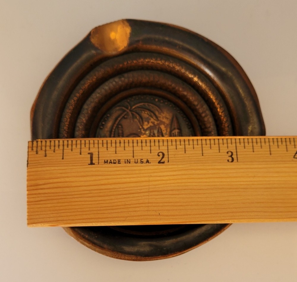 2 Metal Ashtrays Small