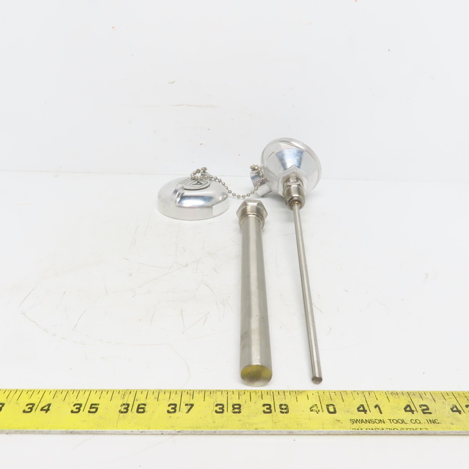 A Tech Stainless Steel Thermocouple Assembly 8"