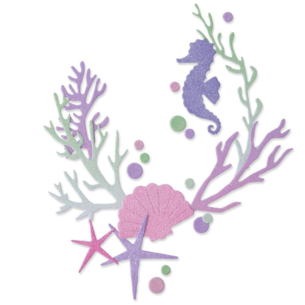 Sizzix Thinlits Coral Reef Olivia Rose Seahorse Cutting Dies 665317 NEW