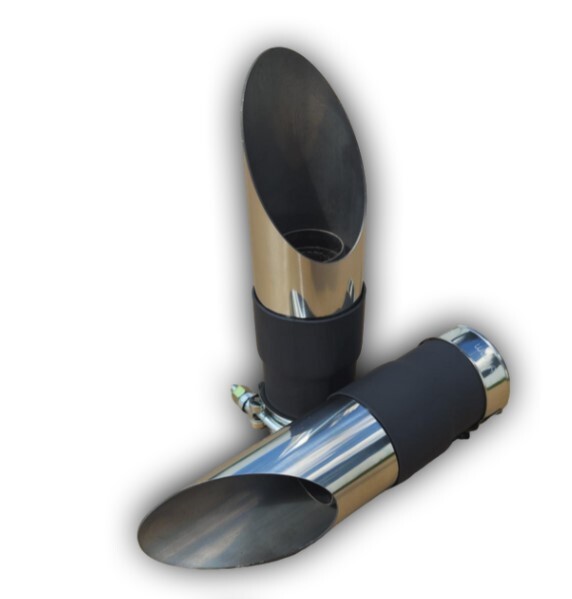 2003-2007 Suzuki Hayabusa Shorty Exhaust Slip-On tips  GP Style (PAIR)