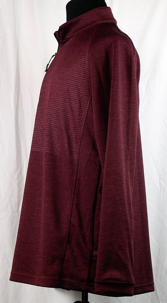 Bolle Burgundy Red 1/4 Zip Polyester Lightweight Pullover Jacket L