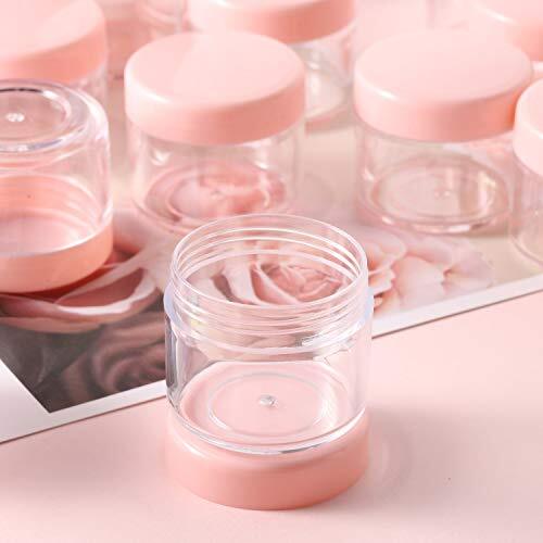 100 Pieces 20g Sample Containers with Lids，Refillable Cosmetic Containers
