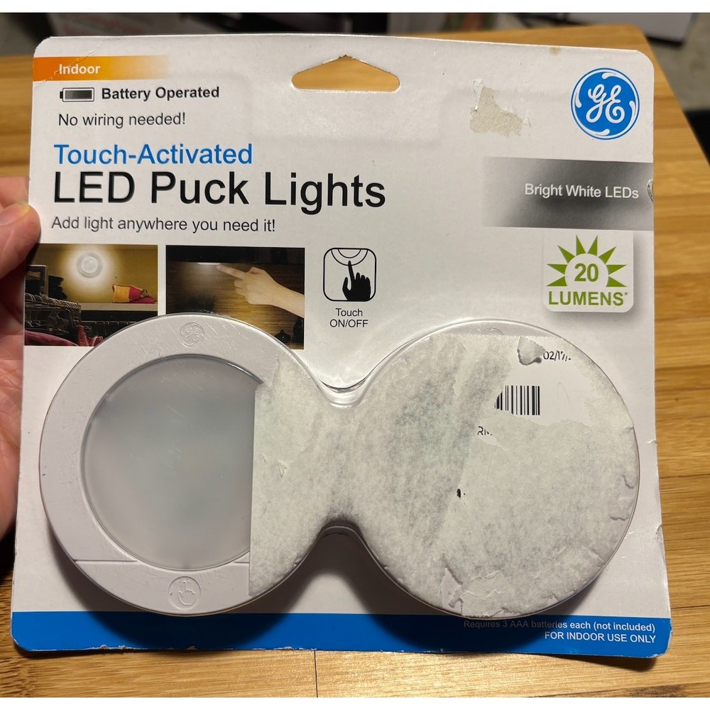 Touch activated LED Puck lights - 2 lights