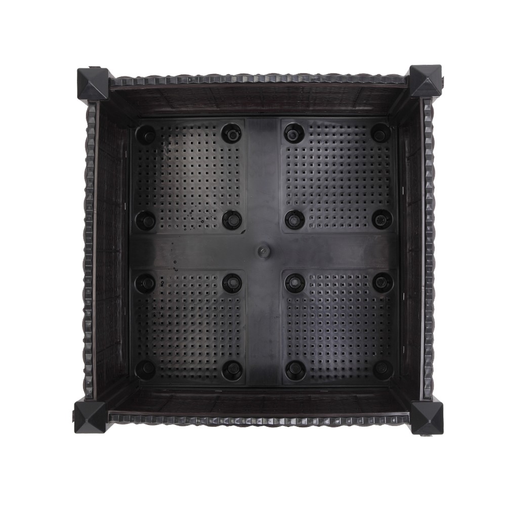 2Pcs Free Splicing Injection Planting Box Brown