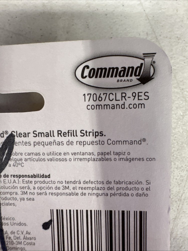 Command Small Wire Hooks 9 Hooks And 12 Strips 17067CLR-9ES {A}