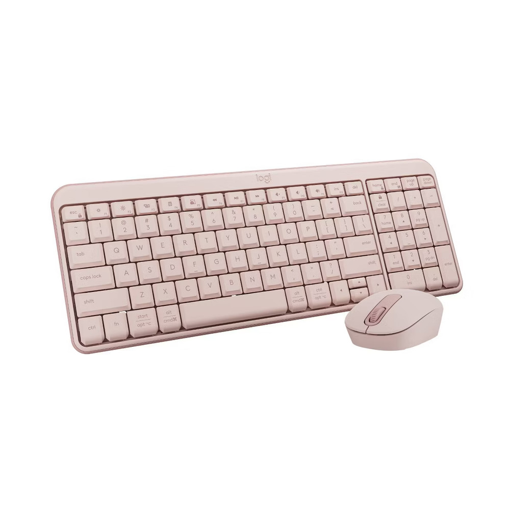 Logitech Compact Bluetooth Keyboard & Mouse Combo - Rose Pink 920-013509