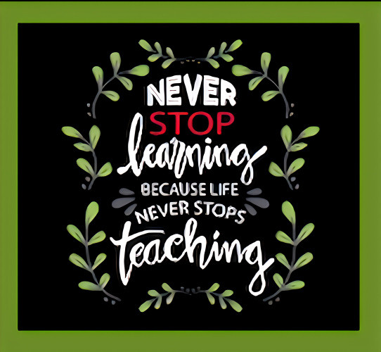 Never Stop Learning Life Never Stops Teaching School Learn -MAGNET