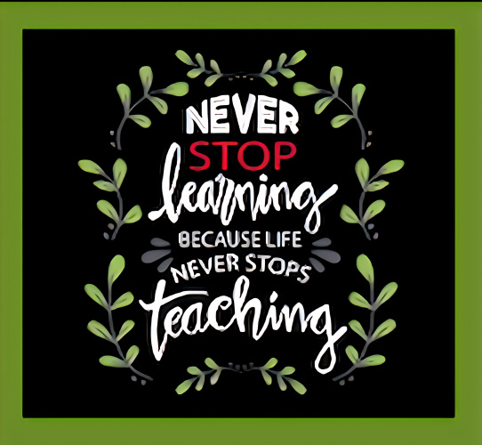 Never Stop Learning Life Never Stops Teaching School Learn -MAGNET