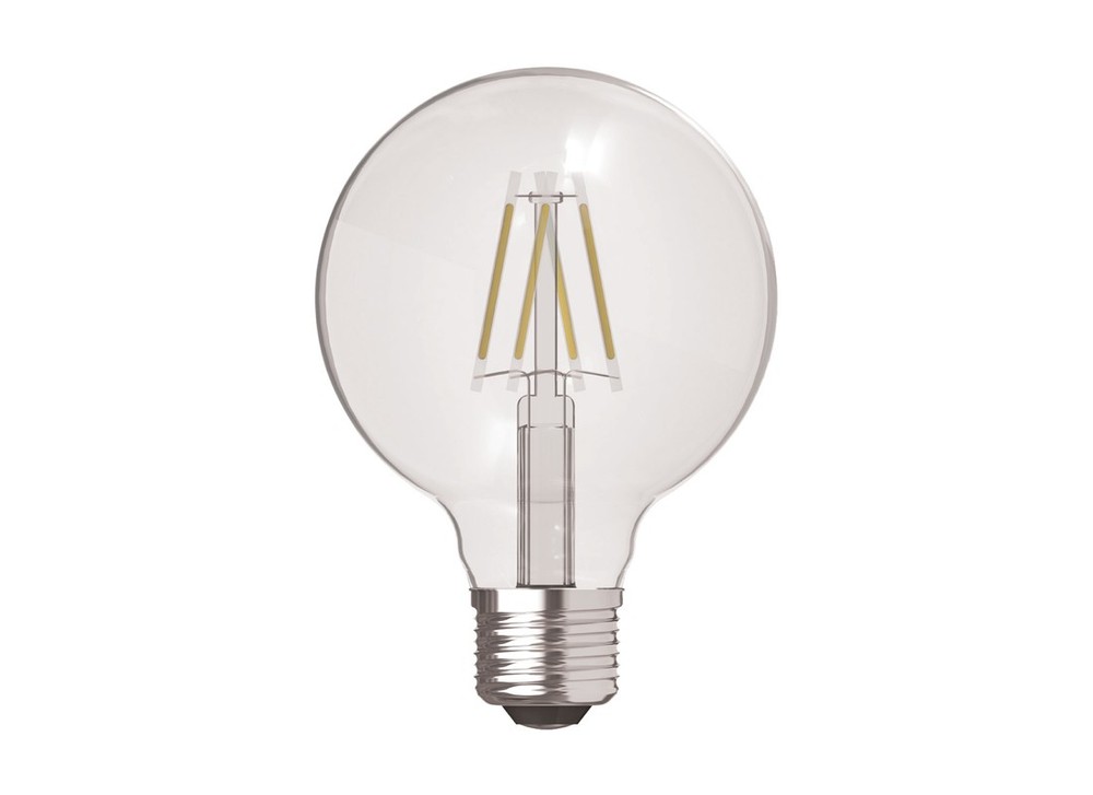 GE 23192 LED Bulb G25 E26 (Medium) Soft White 40 W Clear Pair