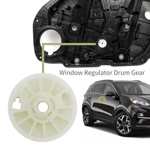 82481D4000 4Pcs Window Regulator Drum Gear Spool, Replacement for Kia Optima