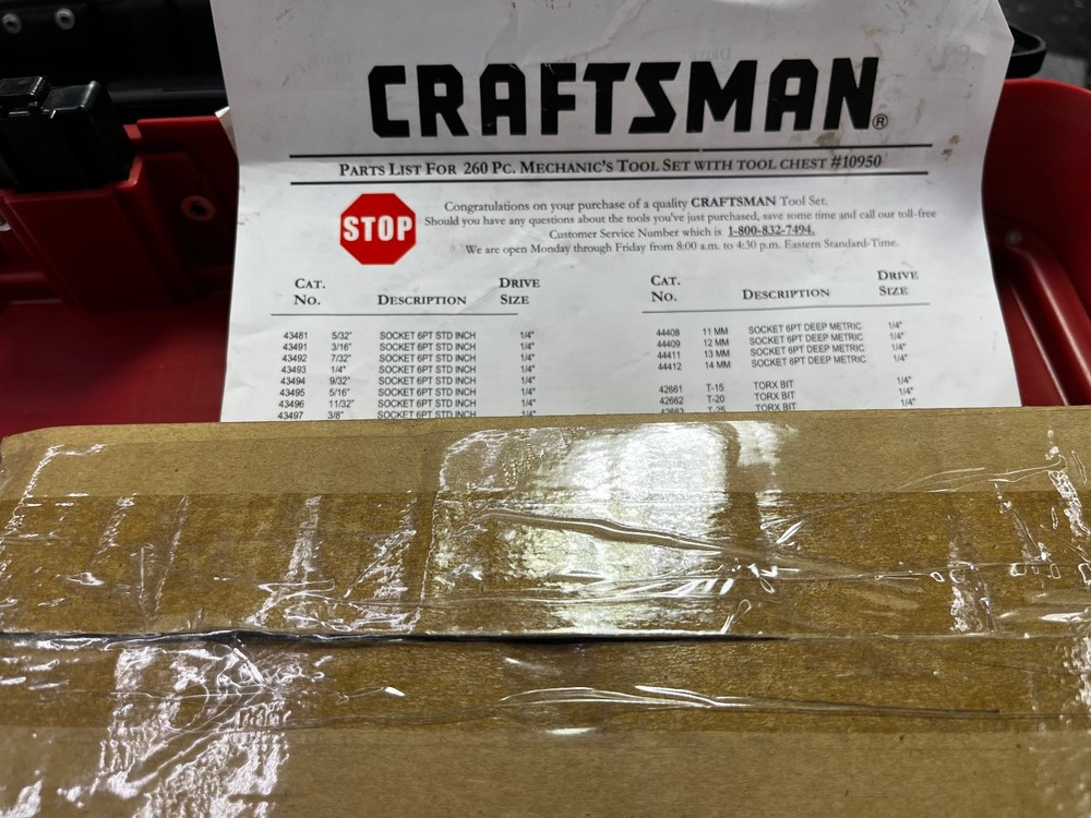 Craftsman 260 pc Mechanic's Tool Box
