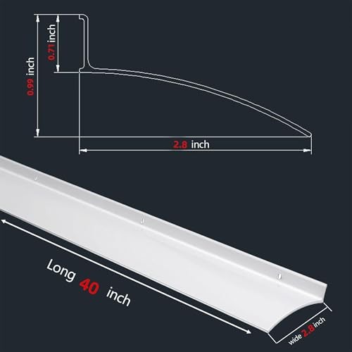 Door Rain Drip Guard, Door and Window Rain Guards House, 2.8 Inches Rain Sliver