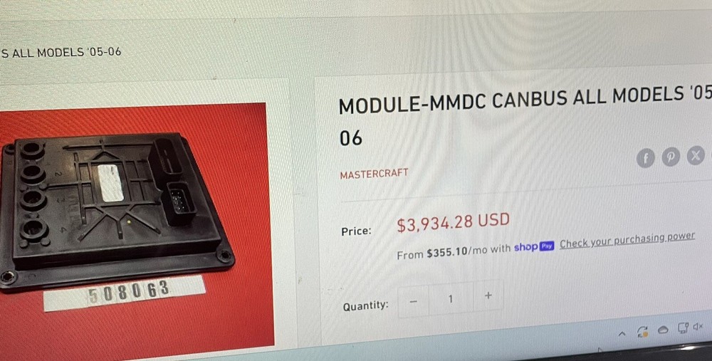 Mastercraft Module MMDC 508063 All Models’05-‘06