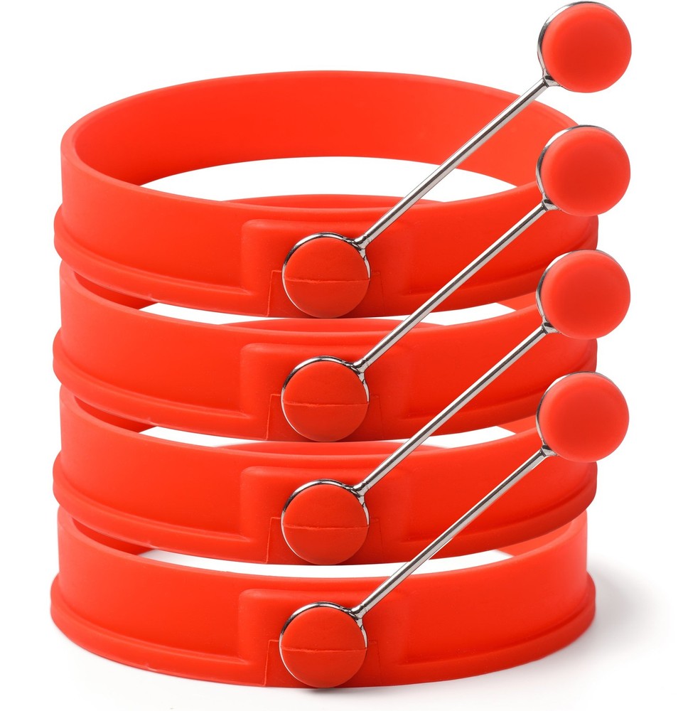 Sunsella 4 Silicone Egg & Pancake Rings - 4 Pack
