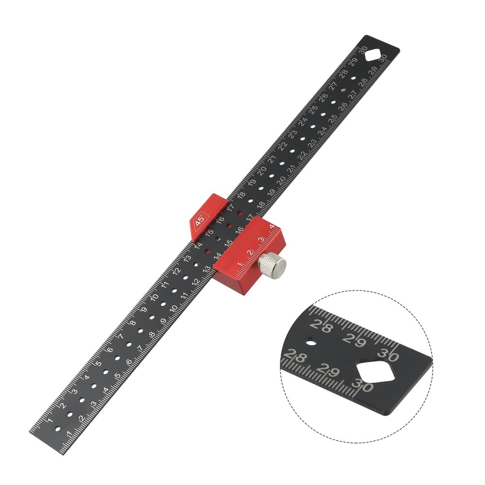 Slide Stop Ruler Angle Straight Scribing Ruler Angle Straight Quantity