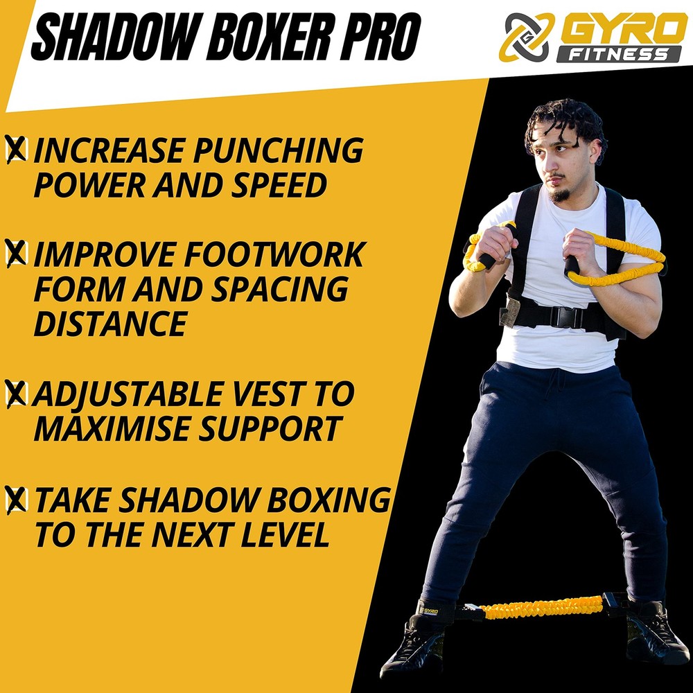 | Shadow Boxer Pro | Boxing Resistance Bands Set for Shadow Boxing, Comes wit...