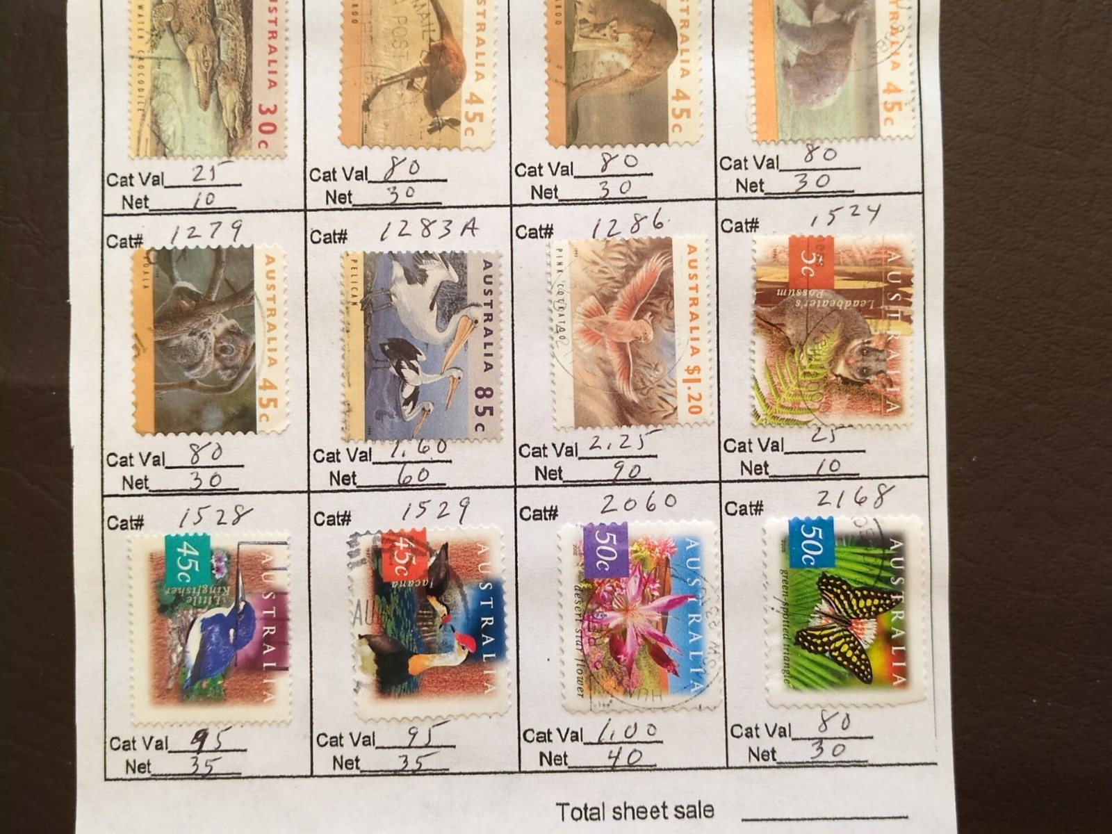 APC W5105 Australia on circuit sheets all identified sc over $80