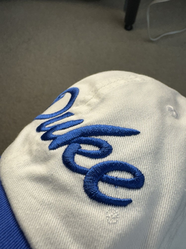 Nike Two Toned Embroidered Duke Blue Devils Baseball Dat Hat Cap White/Blue