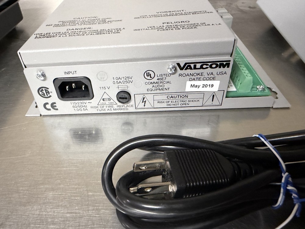 Valcom Int Single Zone Plus Page System V-2001A