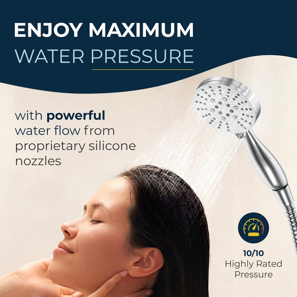 HammerHead Showers® Solid Metal 2.5 GPM without PAUSE, Polished Chrome