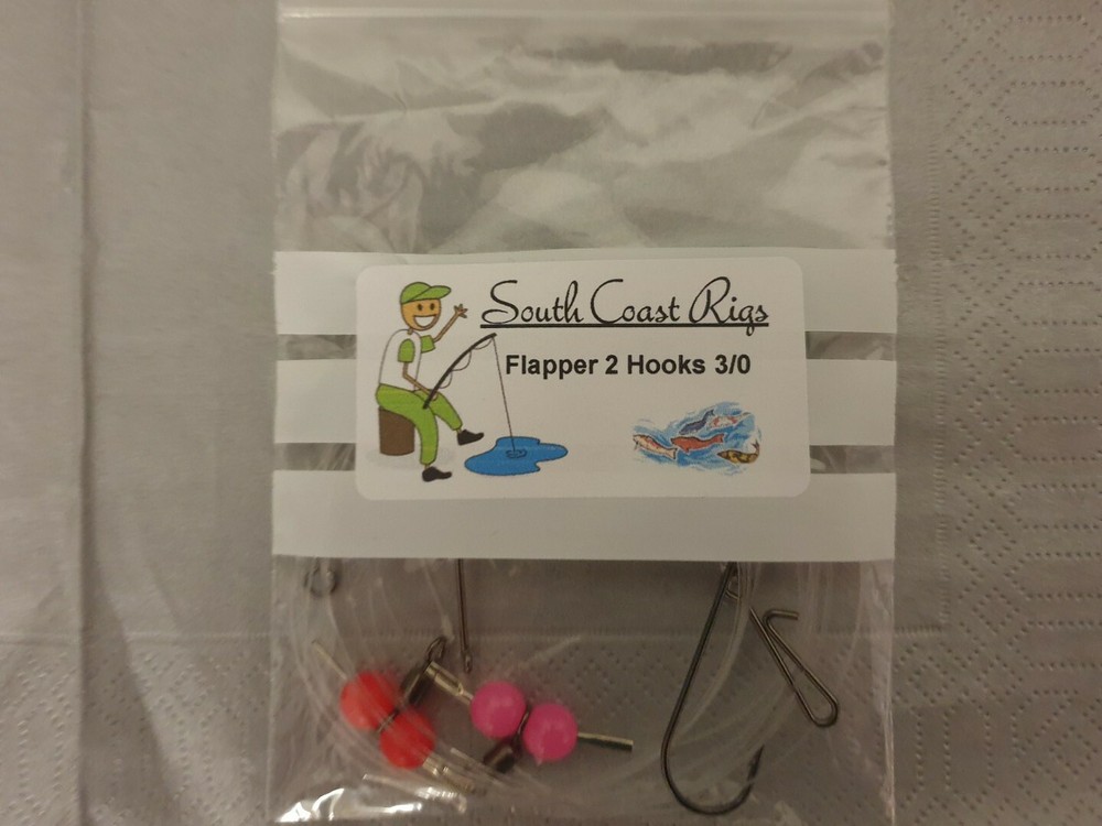 2 hook flapper rigs 3/0 hooks.        (100's AVAILABLE)