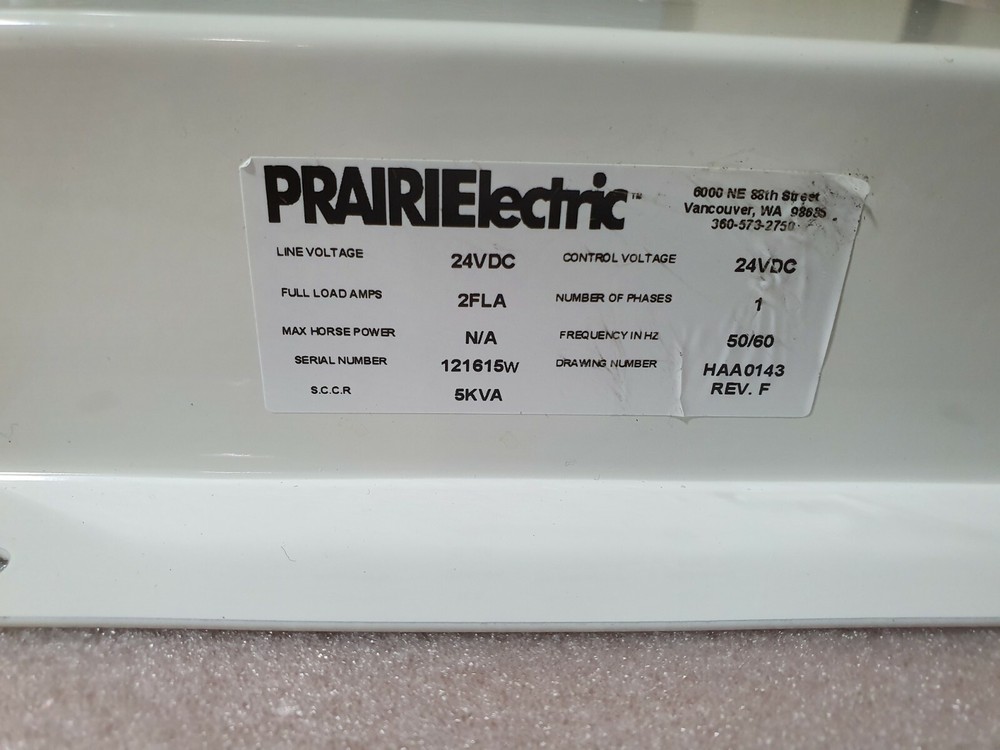 As-Is PRAIRIELECTRIC FFU CONTROLLER HAA0143