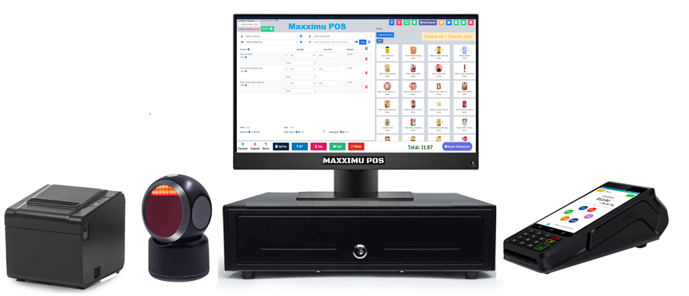 Complete POS System Bundle - with CLOUD POS/ERP
